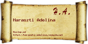 Haraszti Adelina névjegykártya